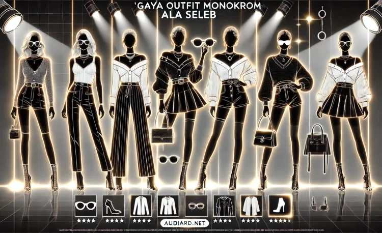 Gaya Outfit Monokrom Ala Seleb